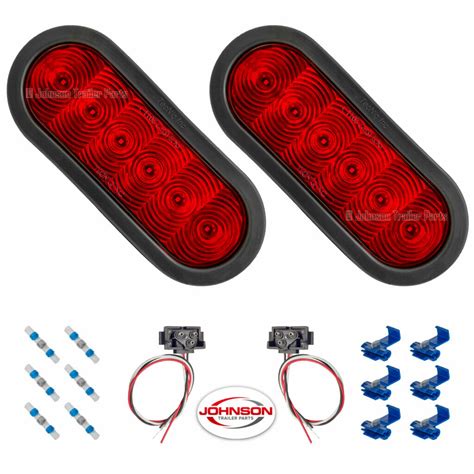 tecniq 6 oval trailer steel tail light guard box kit|T66 .